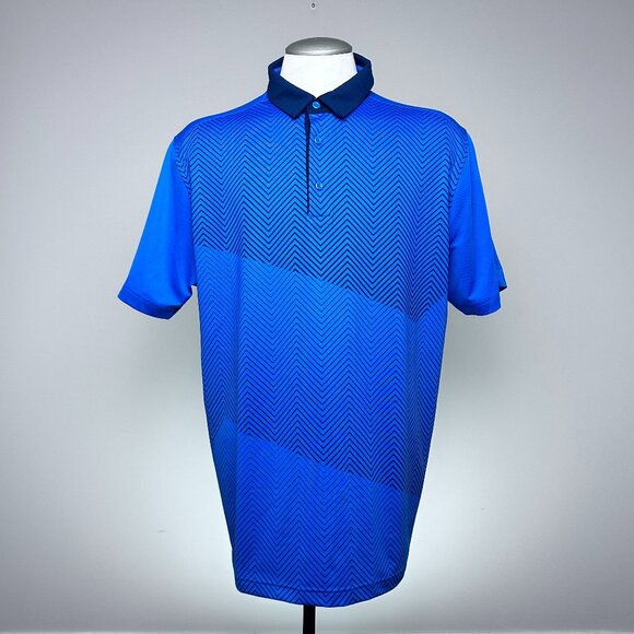 Under Armour HeatGear Loose Fit Golf Polo XL Blue Performance - Picture 1 of 6